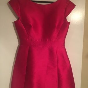 Bright pink kate spade dress square back cut out